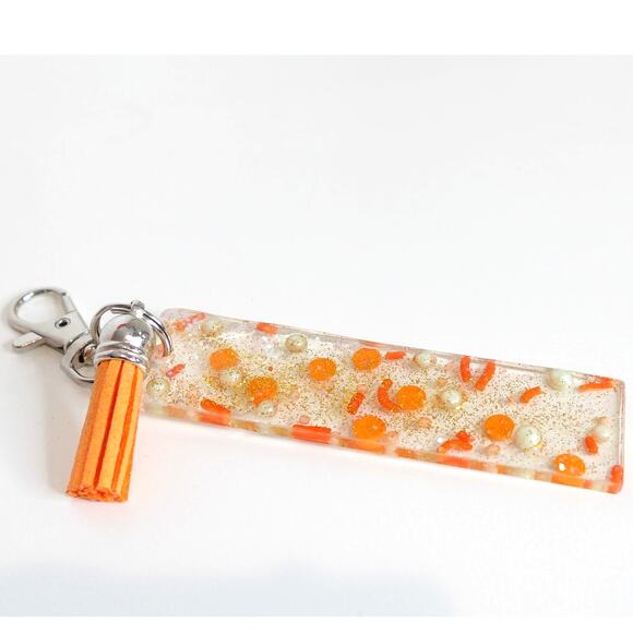 Fall Sprinkles / Resin mookmarker / Orange tassel - Picture 1 of 3